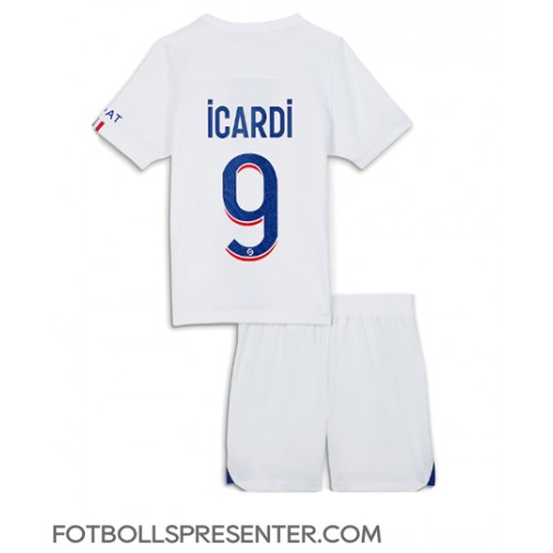 Paris Saint-Germain Mauro Icardi #9 Tredje tröja Barn 2022-23 Kortärmad (+ korta byxor)